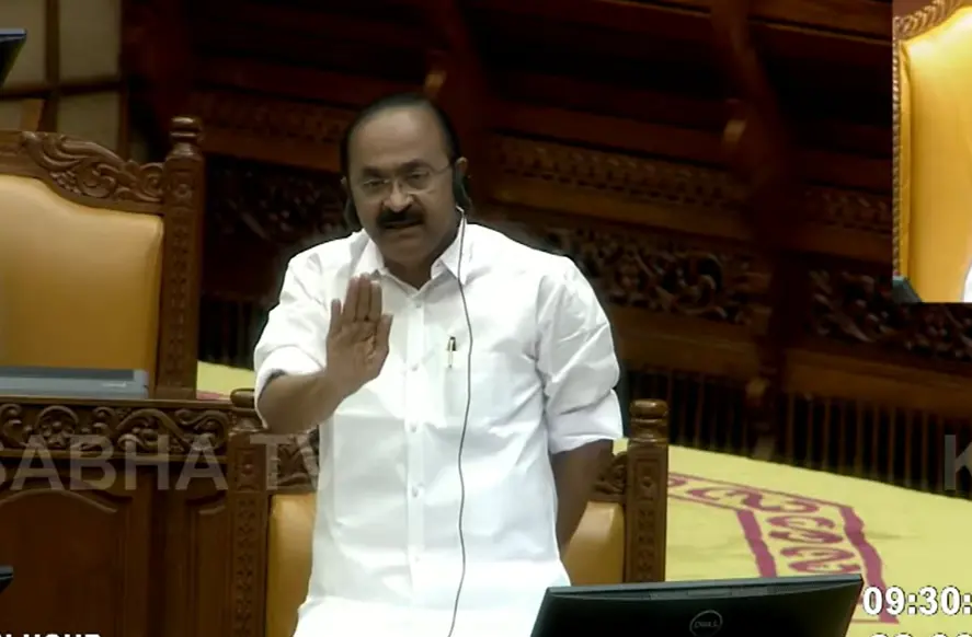 Chief Minister V D Satheesan during Kerala Assembly session