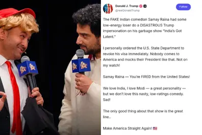 Samay Raina's US visa cancelled over Donald Trump comedy? Viral claim debunked