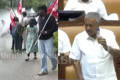 Did police use contaminated water on protesters? Kerala Assembly sees row over water cannon use during PM SHRI protest