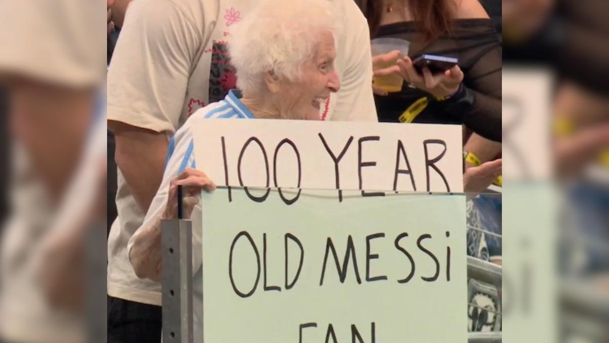 Meet Messi’s 100-year-old fan: ‘Gangster Granny’ cheers Argentina to victory in Dallas | WATCH