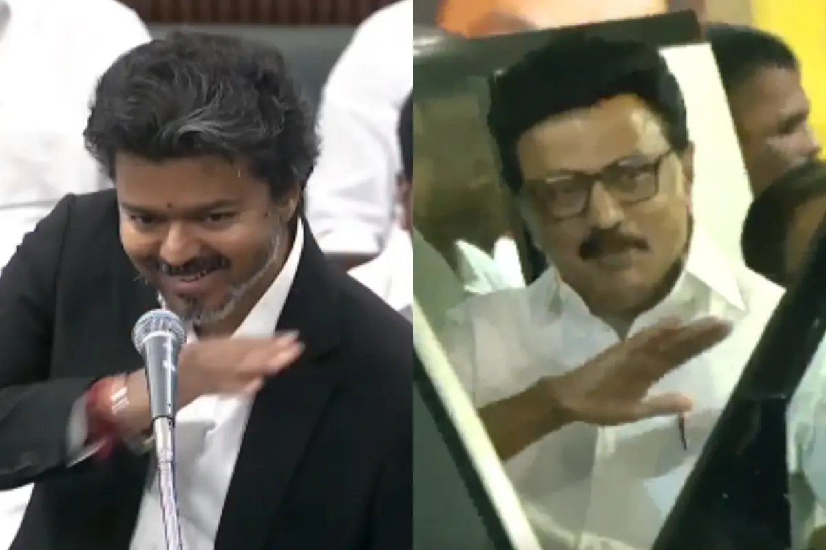 വിജയ്, എം.കെ. സ്റ്റാലിൻ | Photo: 'X' Prakash Vijay, ANI