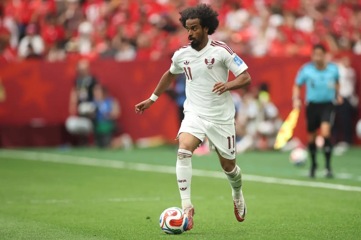 Akram Afif #11 of Qatar | Photo: Getty Images via AFP