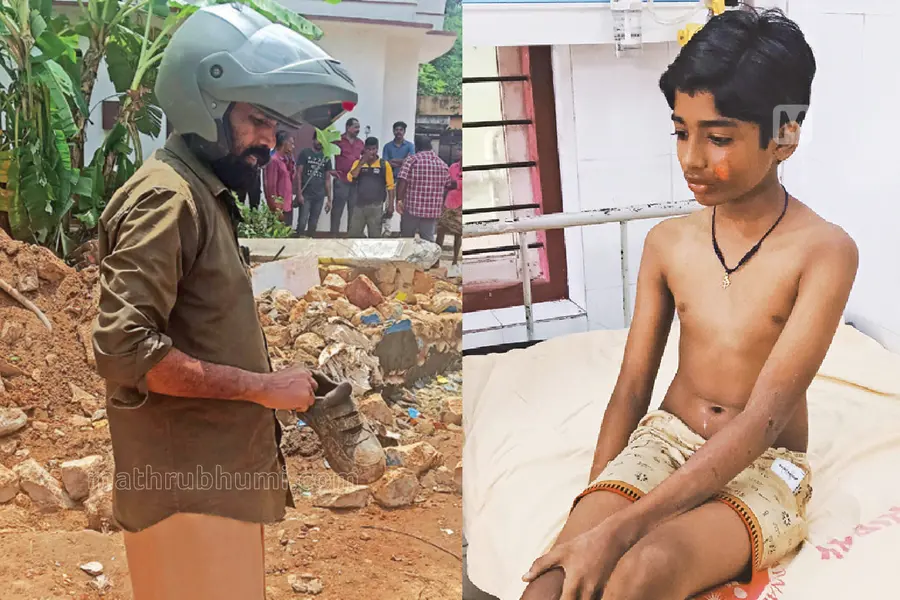 കൺമുന്നിൽ വീണ മൺകൂന, ശ്വാസം നിലച്ച നിമിഷം; മകനെ മരണമുഖത്തുനിന്ന് വലിച്ചെടുത്ത് അച്ഛന്റെ കൈകൾ
