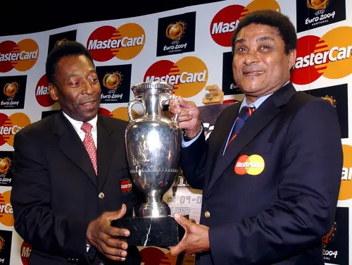 Pele, from Brazil, left, and Eusebio | AP File
