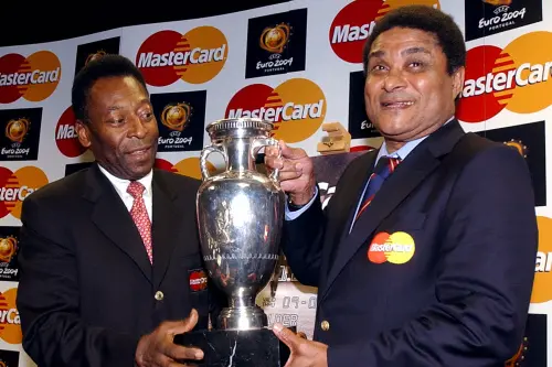 Pele, from Brazil, left, and Eusebio | AP File