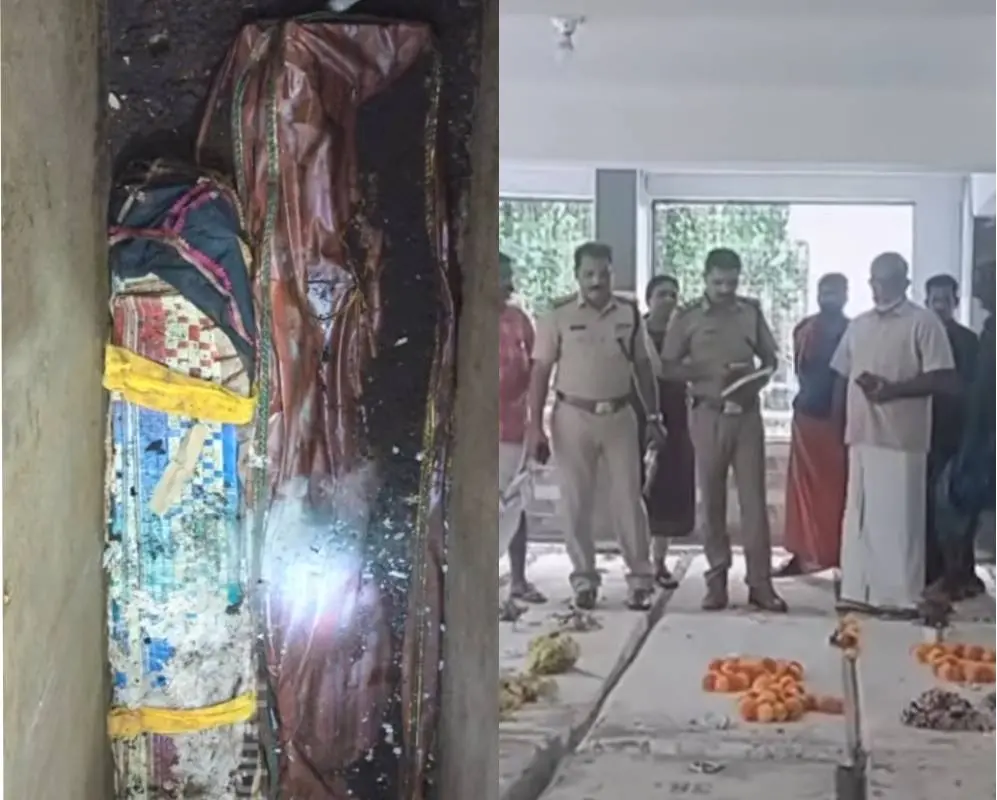 Body recovered from a cemetery in Kannur, Kerala | | Photo: screengrab/mathrubhumi news