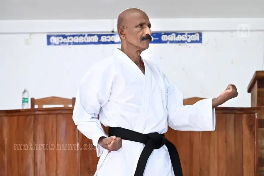 72-ാം വയസ്സിൽ ബ്ലാക് ബെൽറ്റ്; മാസാണ് ധർമരാജൻ