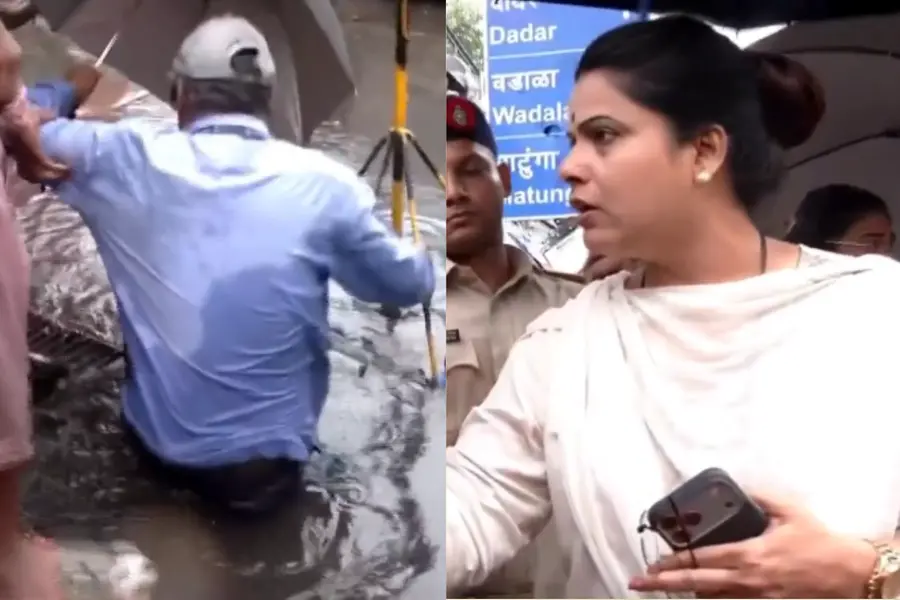 Sanitation worker falls into open manhole