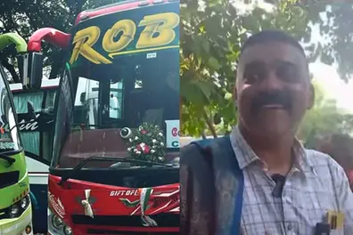 Robin Gireesh's bus seized again; MVD says it did not have a valid permit