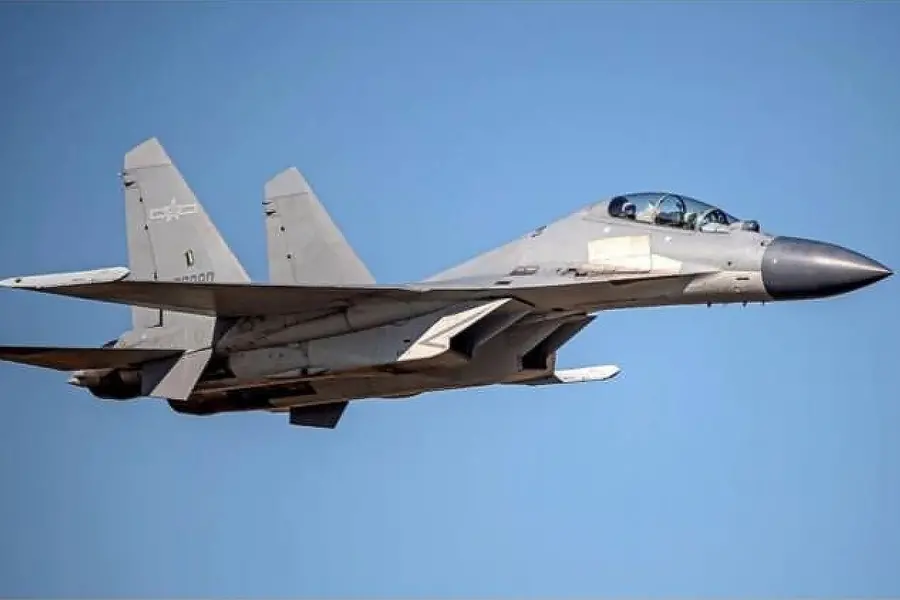 Chinese PLA J-16 fighter jet