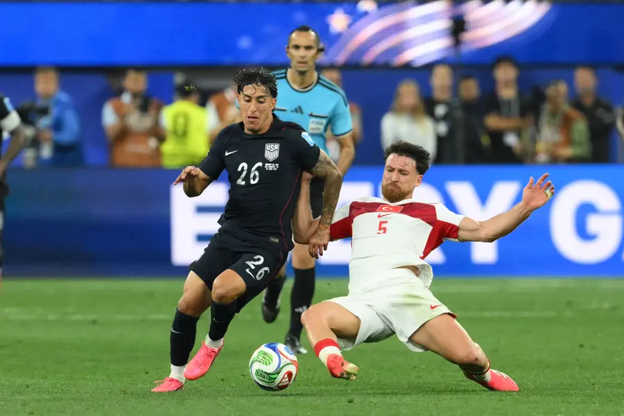 US forward Alex Zendejas and Turkey's midfielder Salih Ozcan
