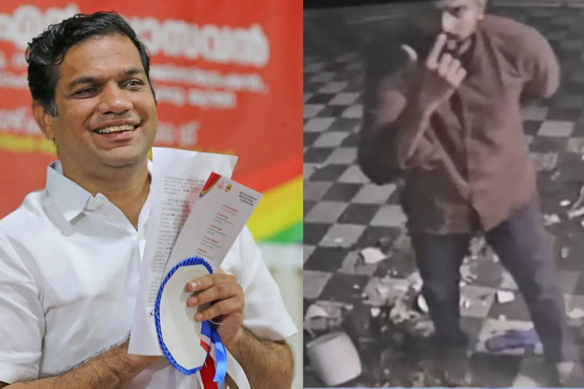 ഹൈബി ഈഡൻ, യുവാവ് അതിക്രമം നടത്തുന്നതിന്റെ സിസിടിവി ദൃശ്യം