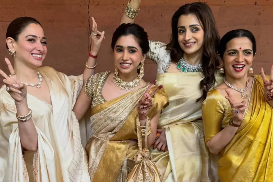Why everyone's talking about Tamannaah Bhatia and Trisha Krishnan's matching wedding palette