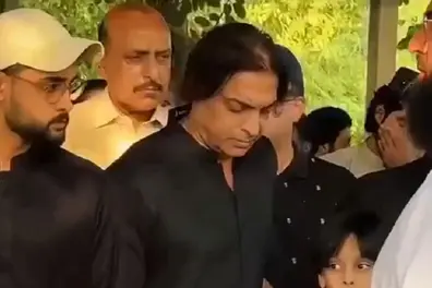 Lashkar terrorists attend Shoaib Akhtar's brother's funeral in Islamabad | WATCH shocking clip