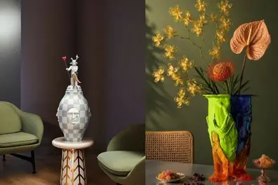 These sculptural vases prove flowers aren't the main attraction