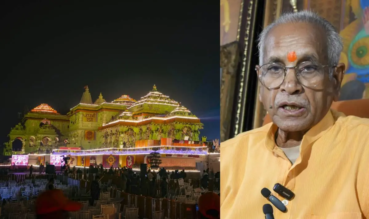അയോധ്യയിലെ രാമക്ഷേത്രം, ചമ്പത് റായ് | ഫോട്ടോ: പിടിഐ