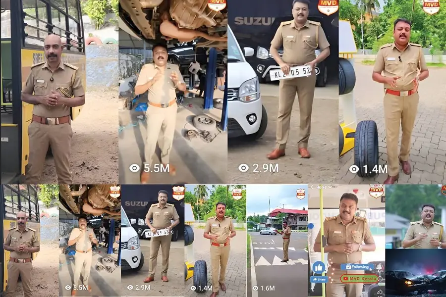 റോഡ് നിയമം മുതൽ വാഹനങ്ങളെ കുറിച്ചുള്ള സംശയങ്ങൾക്ക് വരെ മറുപടിയുണ്ട്; വൈറലാണ് MVD ഉദ്യോഗസ്ഥർ