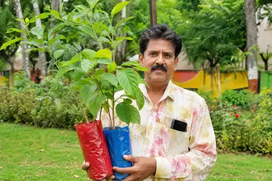 Indore Man gifts 25,000 tree saplings instead of flowers for birthdays and anniversaries since 1987