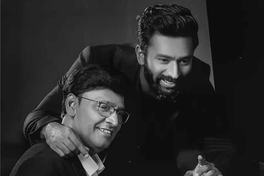 Shanthanu Bhagyaraj with K. Bhagyaraj