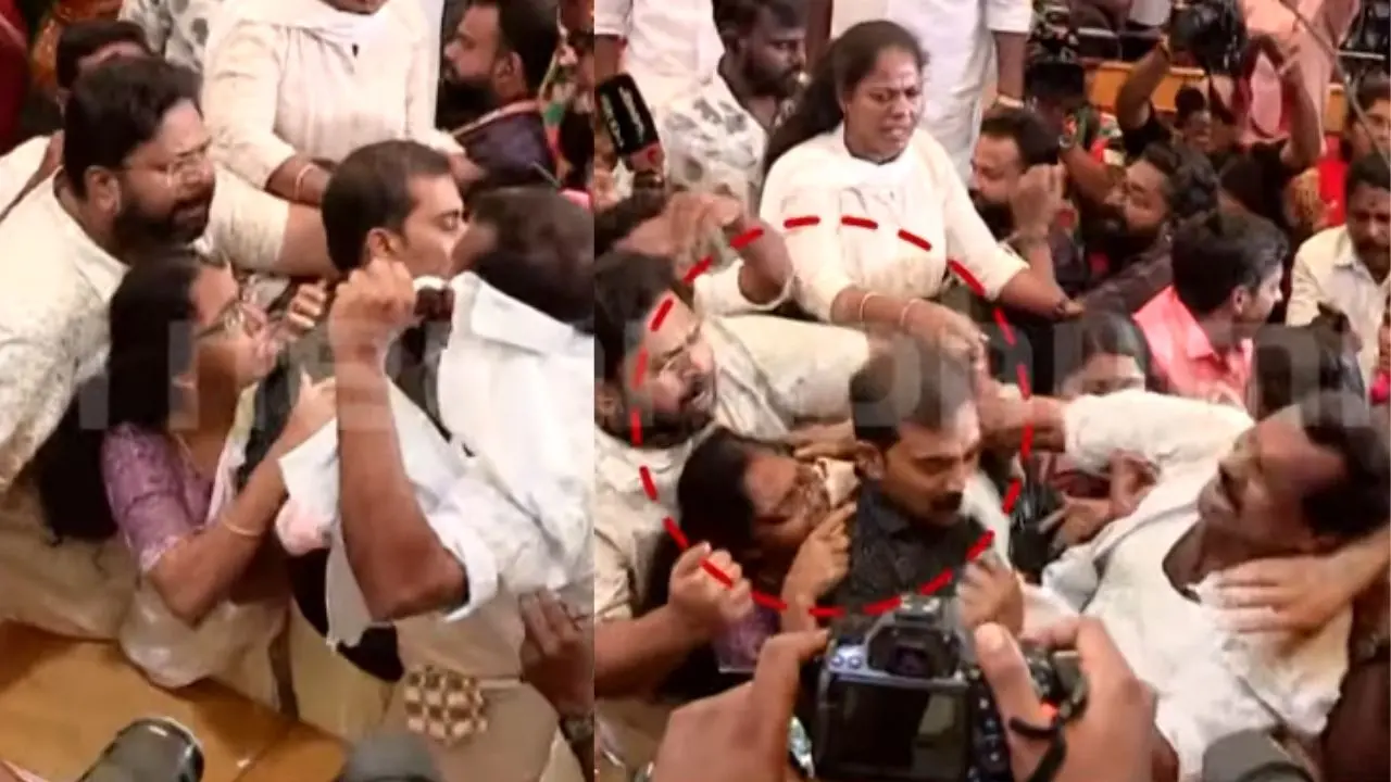 The clash at the Thiruvananthapuram Corporation council meeting