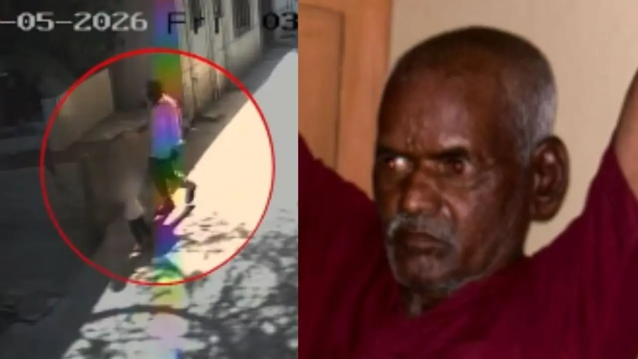 ഭീംറാവു കാംബ്ലെ കുട്ടിയുമായി പോകുന്ന സിസിടിവി ദൃശ്യം | ഭീംറാവു കാംബ്ലെ | Image credit: X