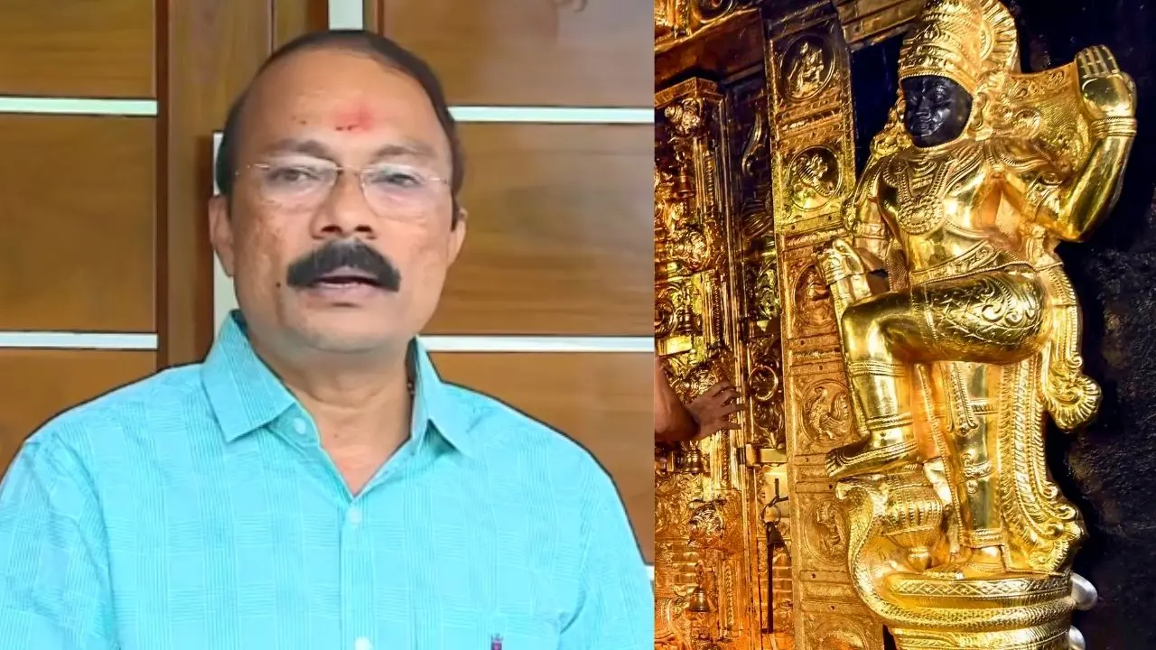 പി.എസ്. പ്രശാന്ത് | ശബരിമല ക്ഷേത്രത്തിലെ ദ്വാരപാലക ശിൽപം