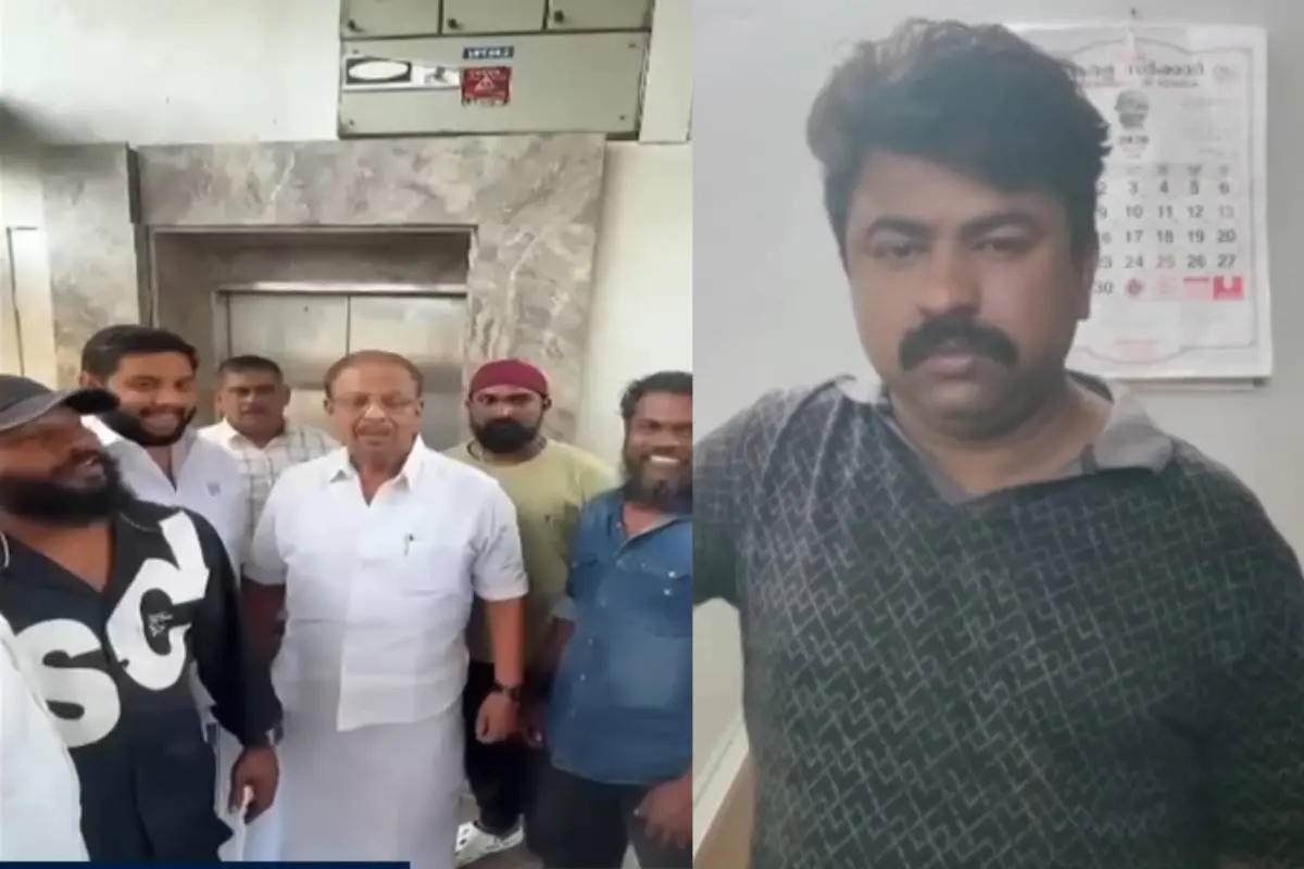 തൂഫാൻ വാരിയർ യോഗത്തിൽ നിന്ന്, ഷിബു | Photo: Screengrab/ Mathrubhumi News
