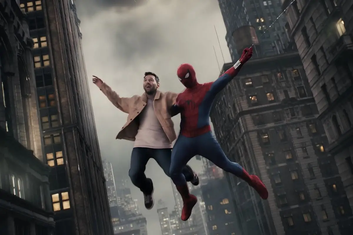 Lionel Messi in 'Spider-Man: Brand New Day' promo