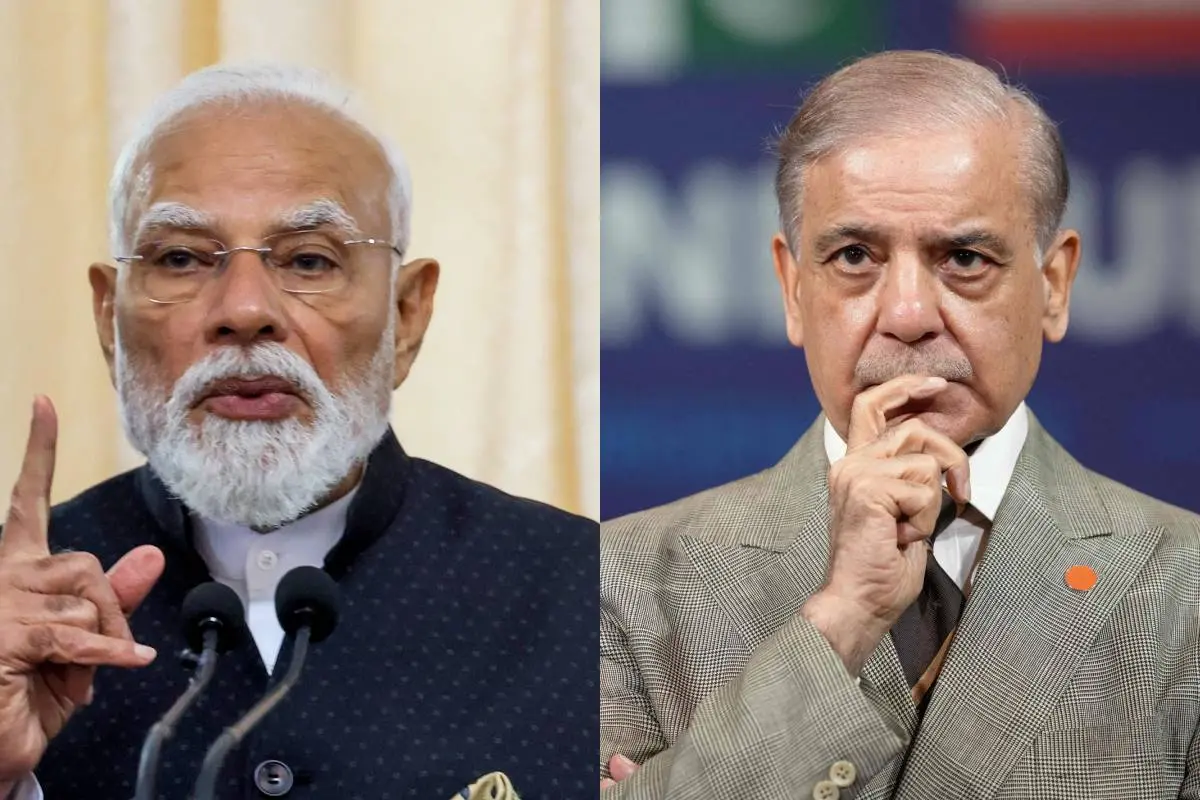 പ്രധാനമന്ത്രി നരേന്ദ്ര മോദി/ പാക് പ്രധാനമന്ത്രി ഷെഹബാസ് ഷെരീഫ് | Photo: PTI and AFP
