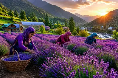 Purple patch for Uri as lavender farming transforms border villages