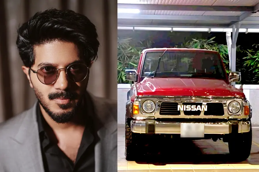 The Nissan Patrol car used in the movie Lucky Baskhar, owned by Dulquer Salmaan being seized by Customs officials from a showroom in Kalamassery