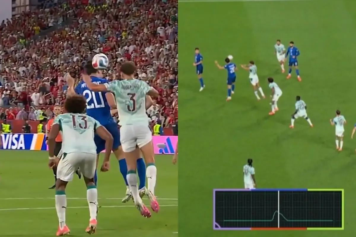 The 'Snicko' Technology showing the spike