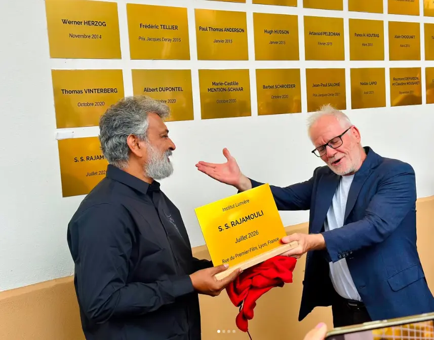 SS Rajamouli with Thierry Fremaux | Instagram - @ssrajamouli
