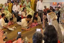 ഗൗരിയുടെ കൈയിൽ ചുംബിച്ച് ആമിർ, നൃത്തംചെയ്ത് കെട്ടിപ്പിടിച്ച് നവദമ്പതിമാർ;ആഘോഷത്തിന് സാക്ഷിയായി മക്കൾ