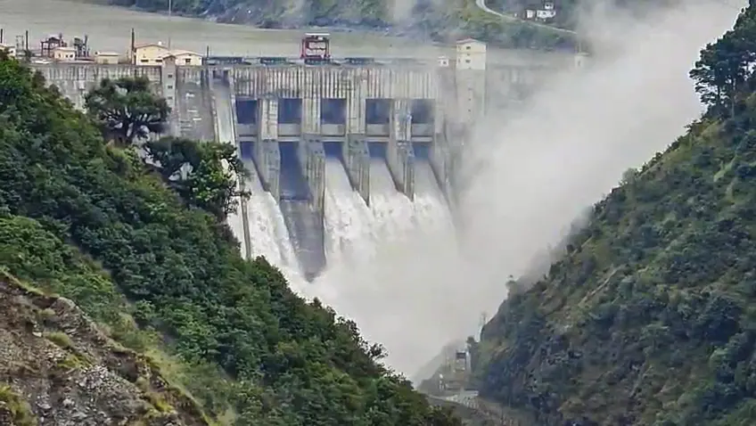 File photo | Baglihar Dam gates open in Jammu following heavy rainfall