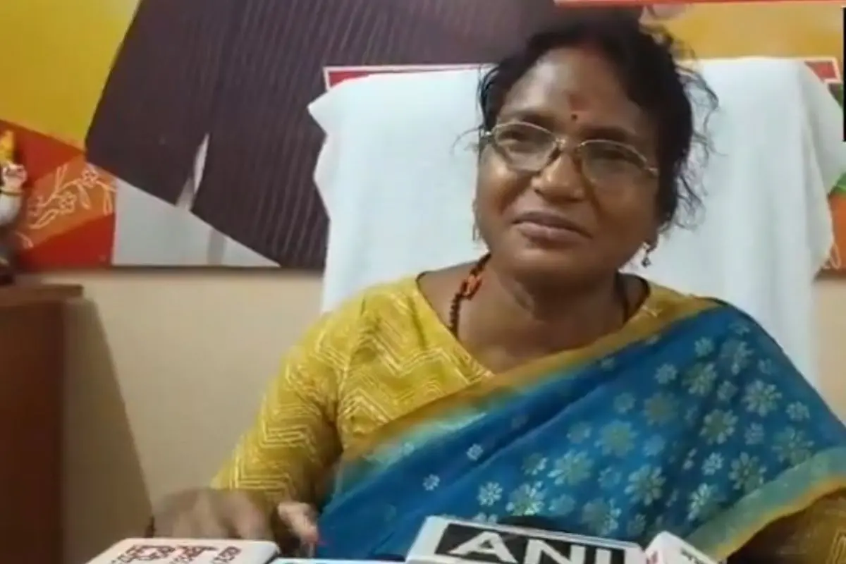 Ratna Debnath, mother of the RG Kar victim and BJP MLA. (Screengrab: ANI)