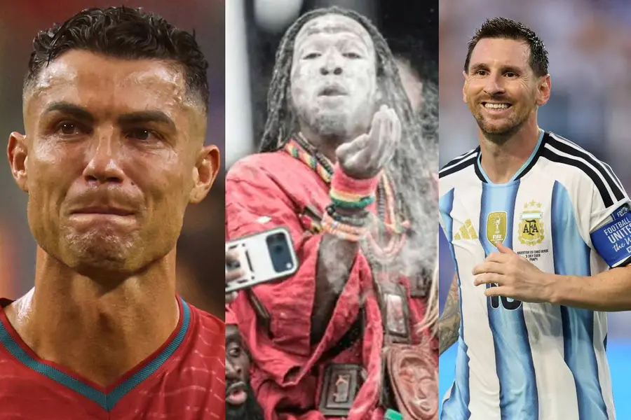 nana kwaku bonsam cristiano ronaldo and lionel messi