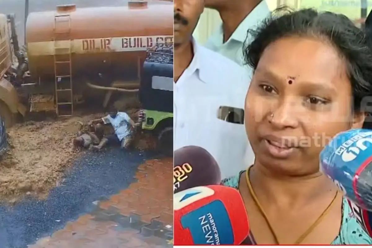 A sight of the Meppadi landslide disaster; Survivor Koodammal