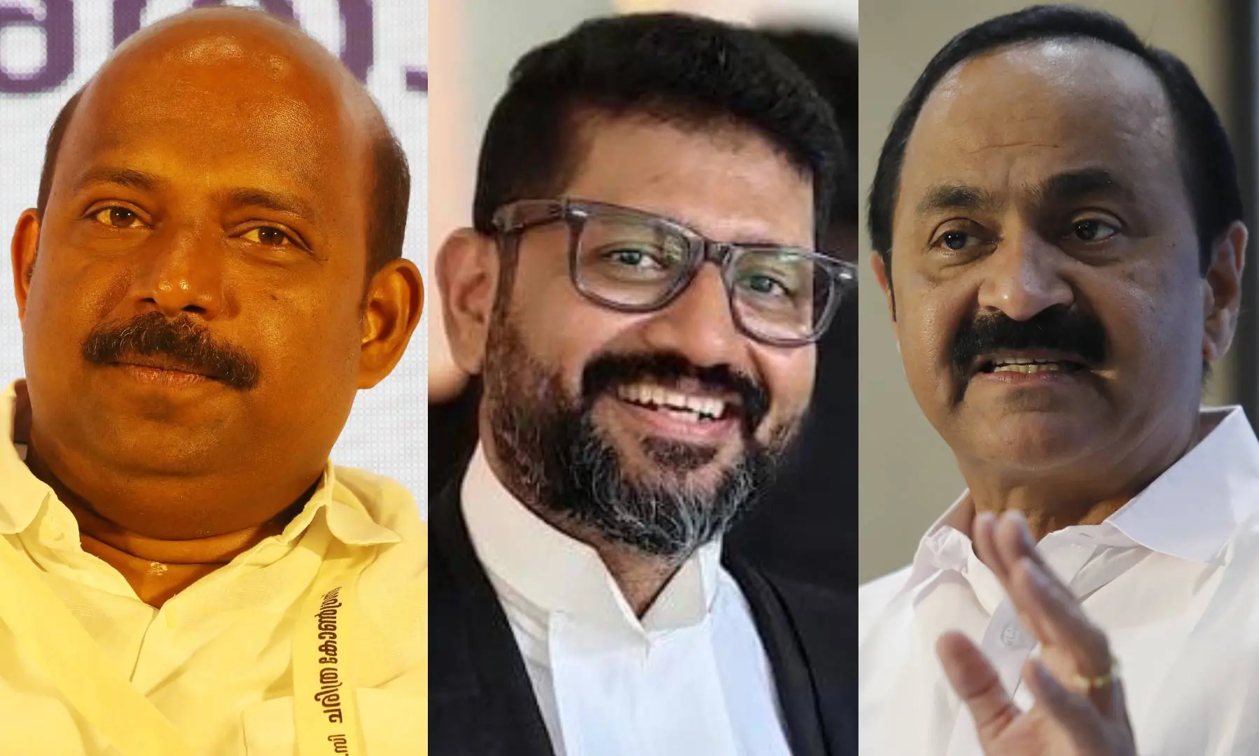 എം. ലിജു, അരുൺ ചന്ദ്രൻ, വി.ഡി. സതീശൻ
