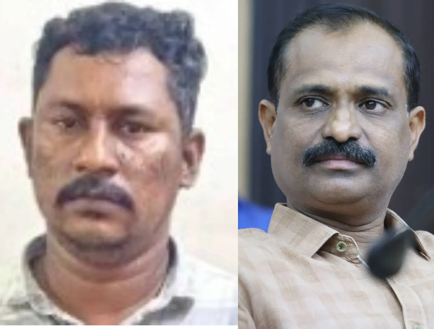 മാലിന്യം തള്ളുന്നത് തടഞ്ഞ കോര്‍പറേഷന്‍ ജീവനക്കാരെ ആക്രമിച്ച കേസില്‍ അറസ്റ്റിലായ ഷമീര്‍, വി.വി. രാജേഷ്