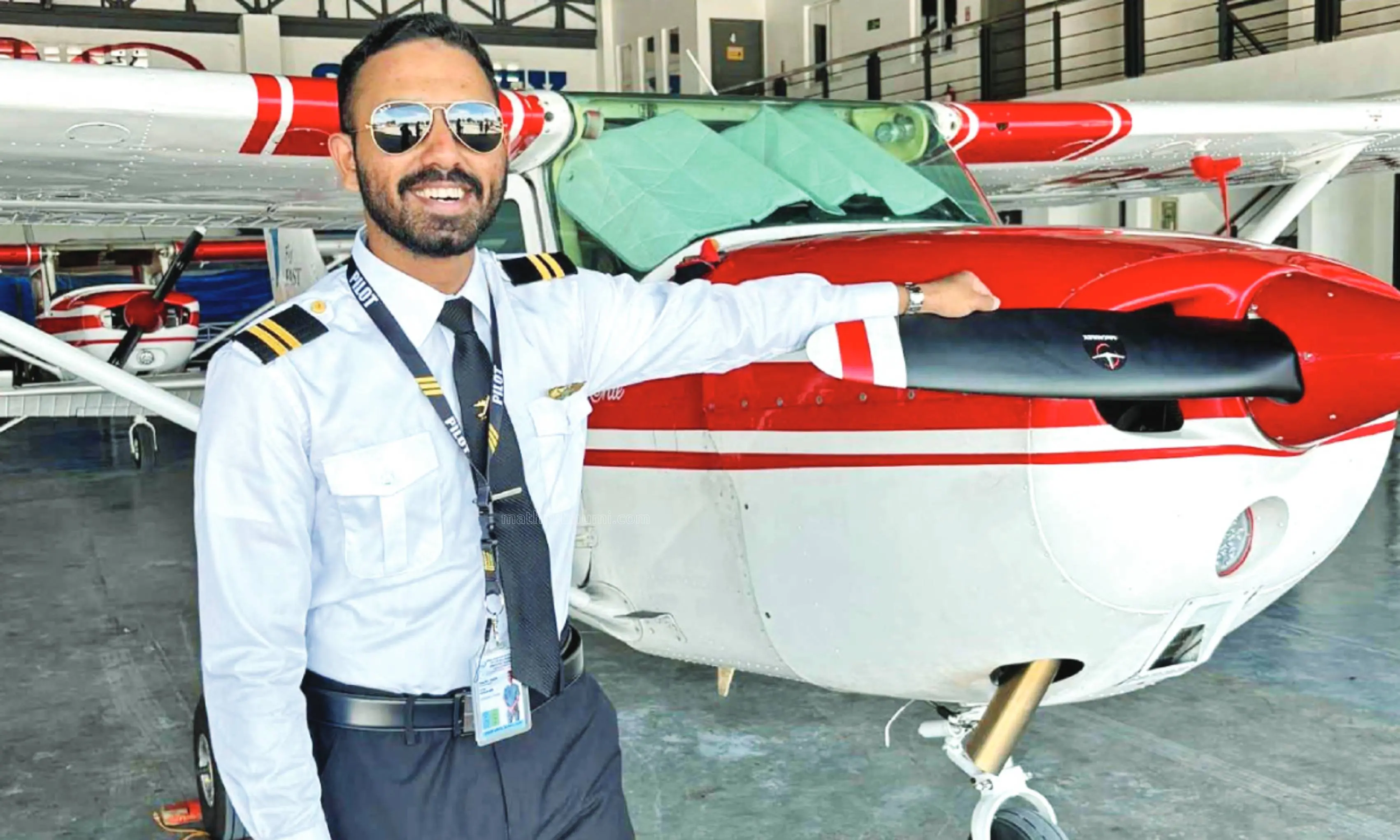 Haizil Jebin during his pilot training