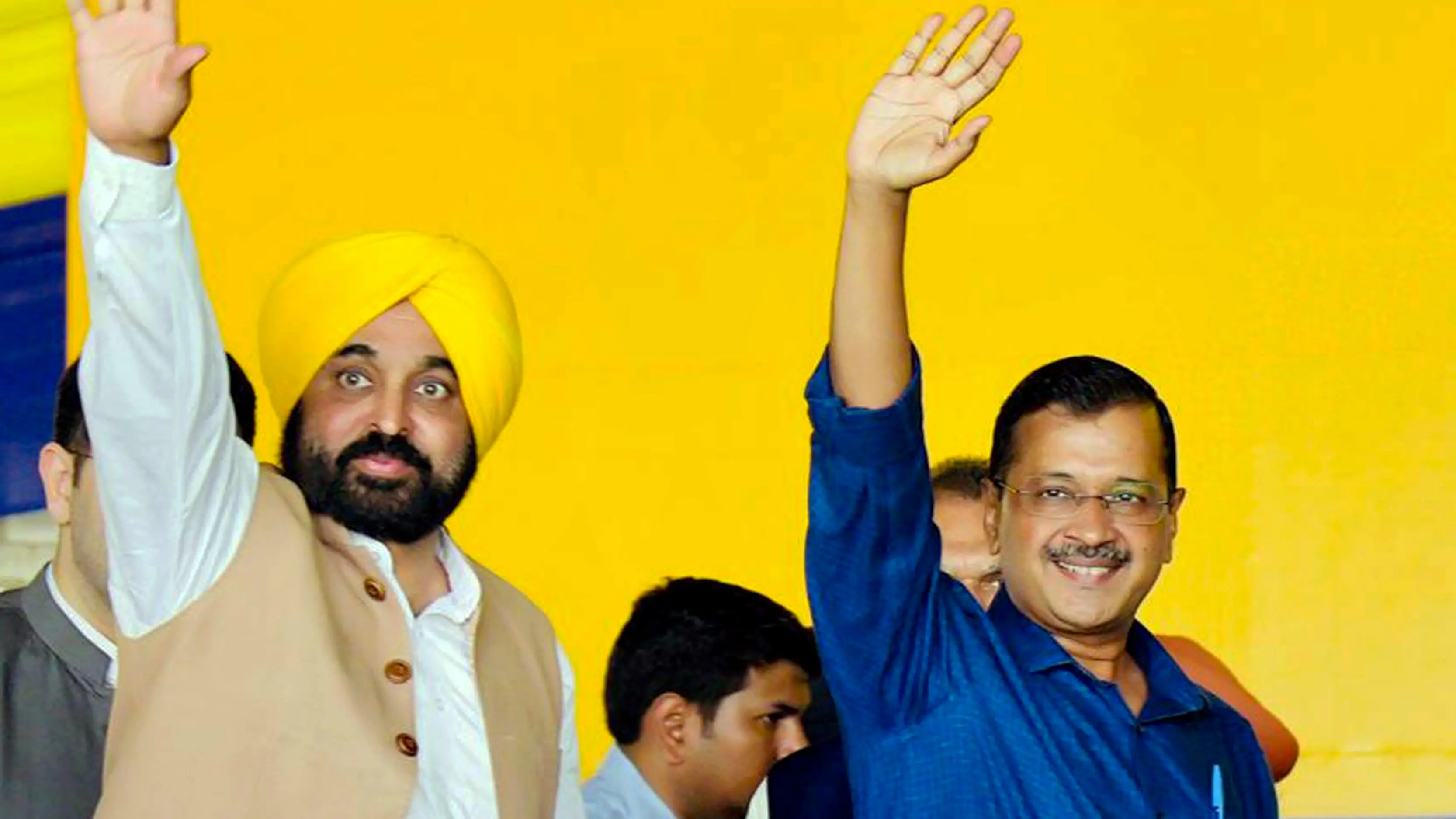Punjab CM Bhagwant Mann with AAP National Convenor Arvind Kejriwal | PTI