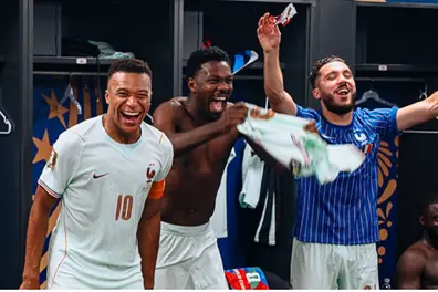 Viral locker room scenes: France celebrates historic quarter-final win over Morocco