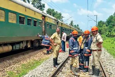 Smoke rises from MEMU train in Kerala; Service halted for nearly five hours
