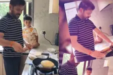 'കൊച്ചുമകൻ നിർബന്ധിച്ചാൽ പിന്നെ എന്തുചെയ്യും?' പൂരി പരത്തുന്ന രേവന്ത് റെഡ്ഡിയുടെ വീഡിയോ വൈറൽ