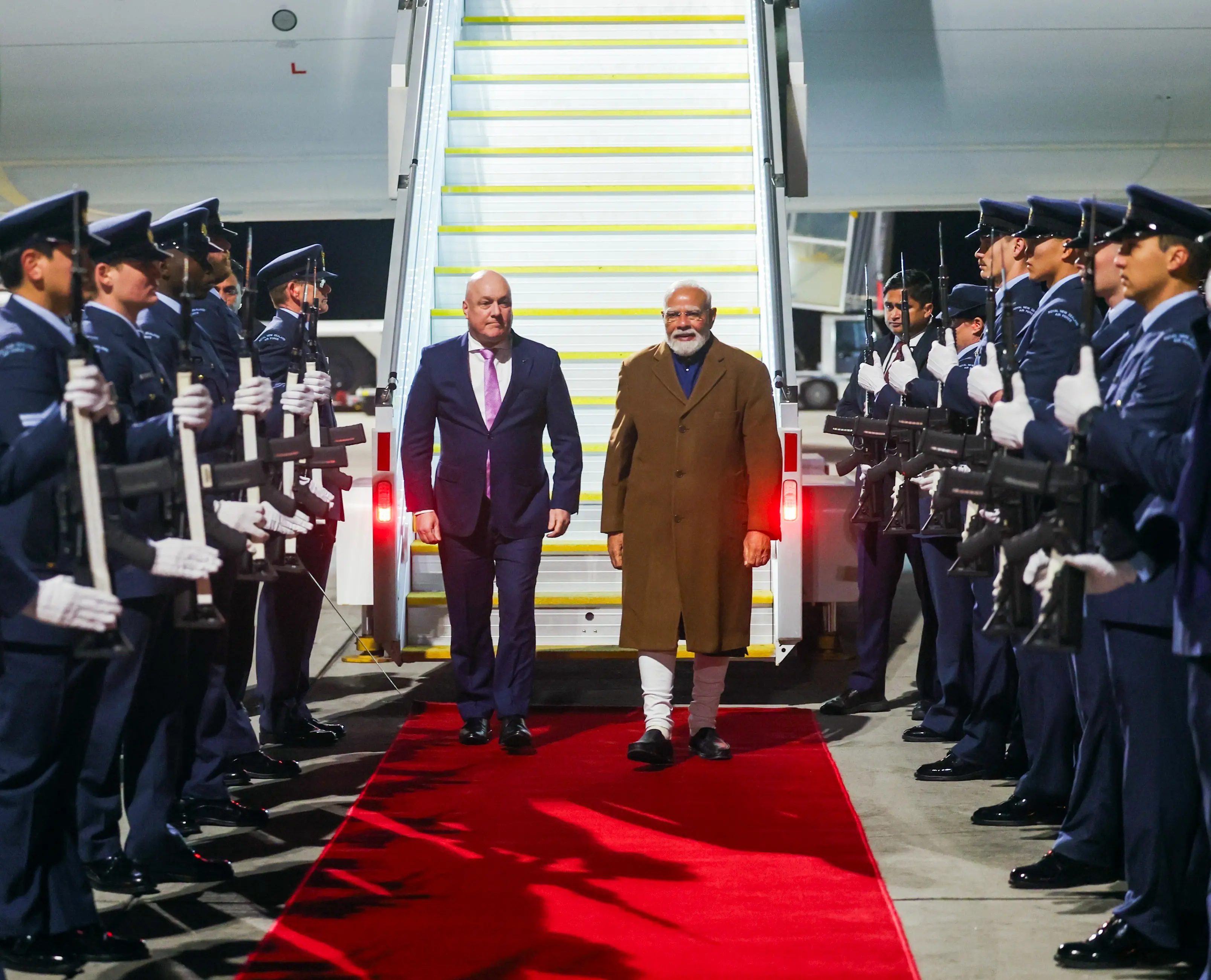 Prime Minister Narendra Modi with his New Zealand counterpart Christopher Luxon | ANI