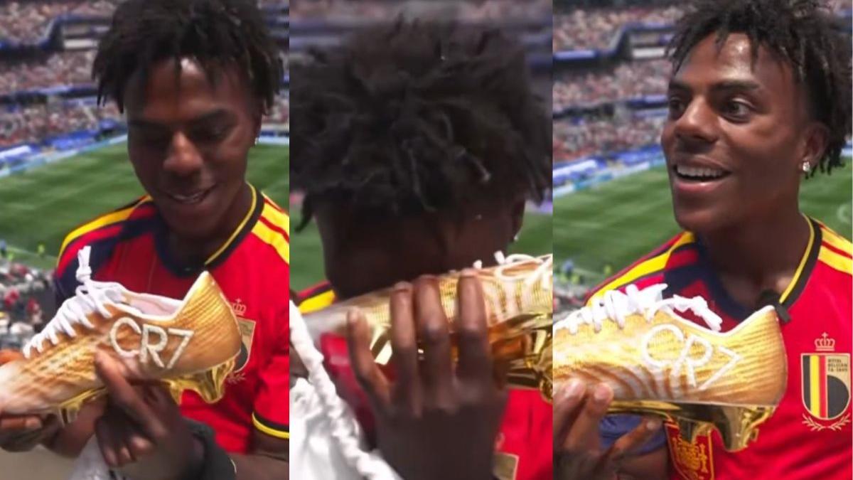 Cristiano Ronaldo gifts IShowSpeed game-worn World Cup boots; streamer's reaction goes viral | WATCH