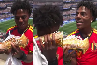 Cristiano Ronaldo gifts IShowSpeed game-worn World Cup boots; streamer's reaction goes viral | WATCH