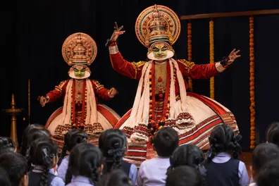 Kathakali mesmerises Kochi students as SPIC MACAY brings Kerala's heritage alive