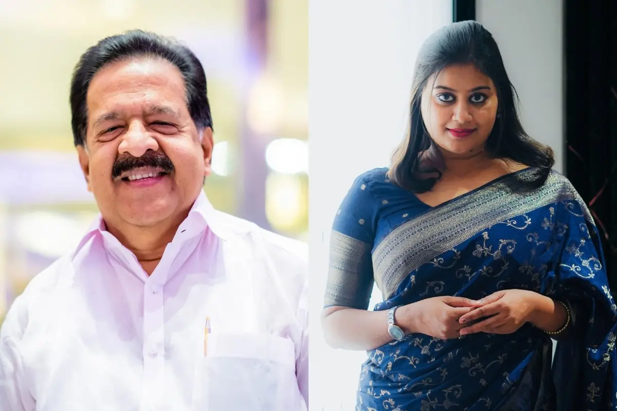 രമേശ് ചെന്നിത്തല, അൻസിബ ഹസൻ | Photo: Facebook/ Ramesh Chennithala, Ansiba Hassan